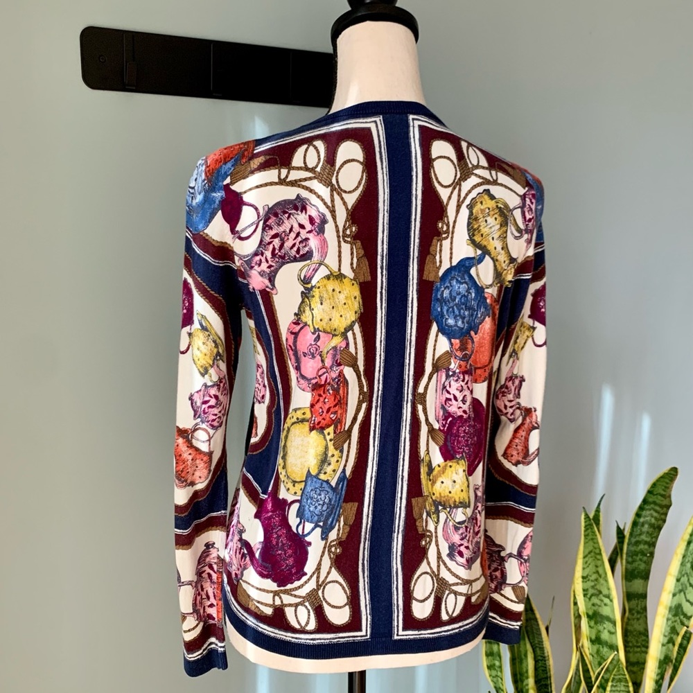 ❗️Sold❗️Talbots Charming Tea Party Cardigan Sweater • Long Sleeve • Small Petite - Picture 8 of 12